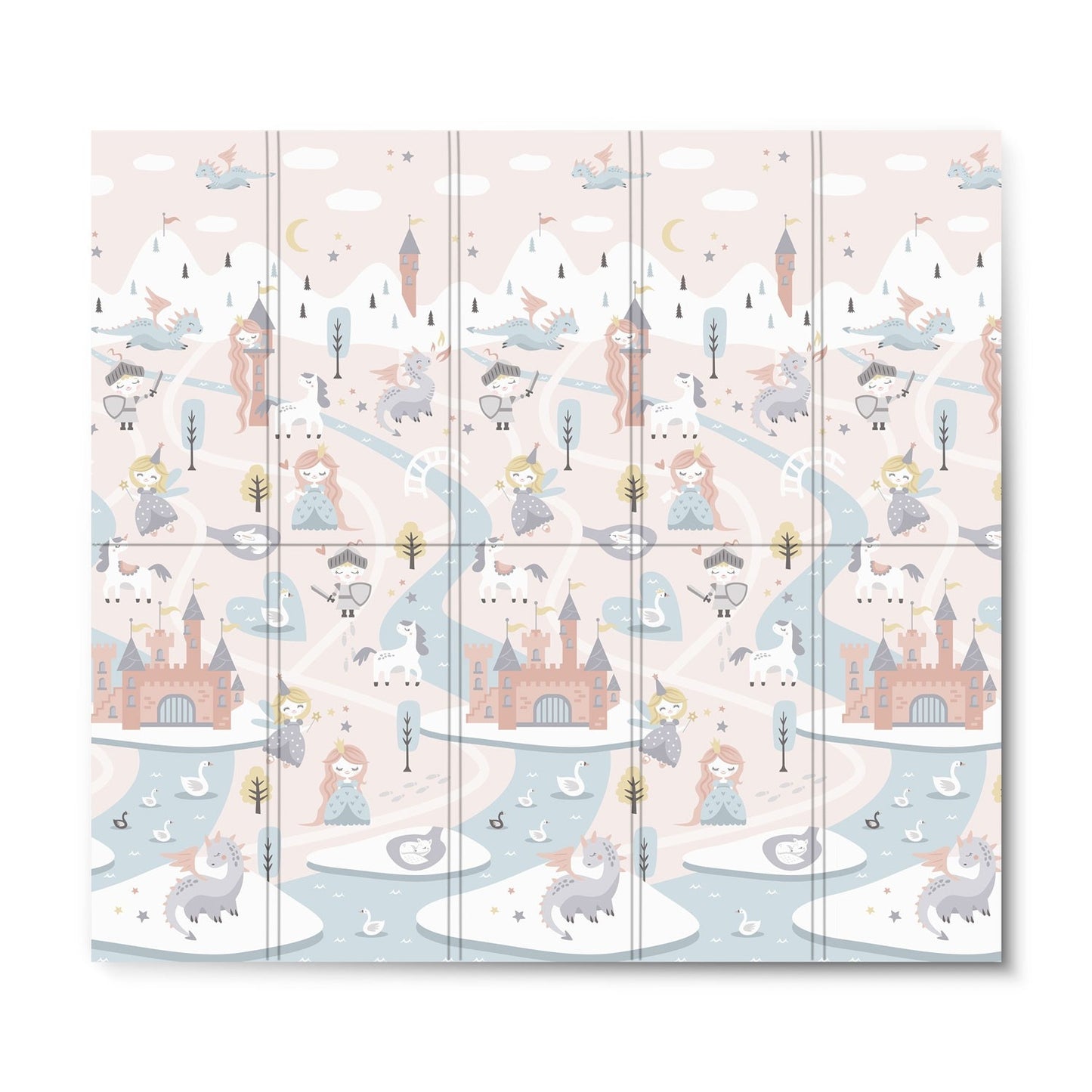 Foldable Play mat 200 x 180 x 1 cm - Nukido NK-340