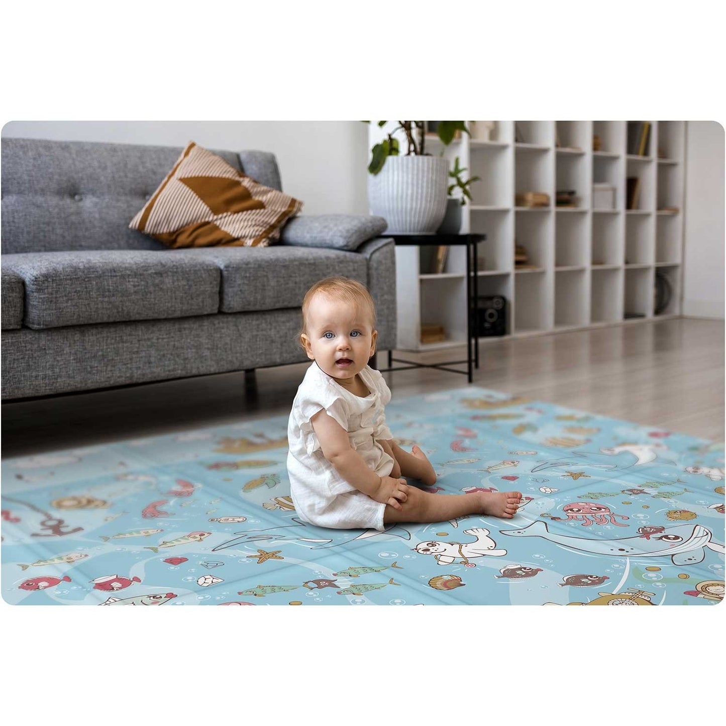 Foldable Playmat 200x180x1 cm Nukido NK-340 Sea and Land
