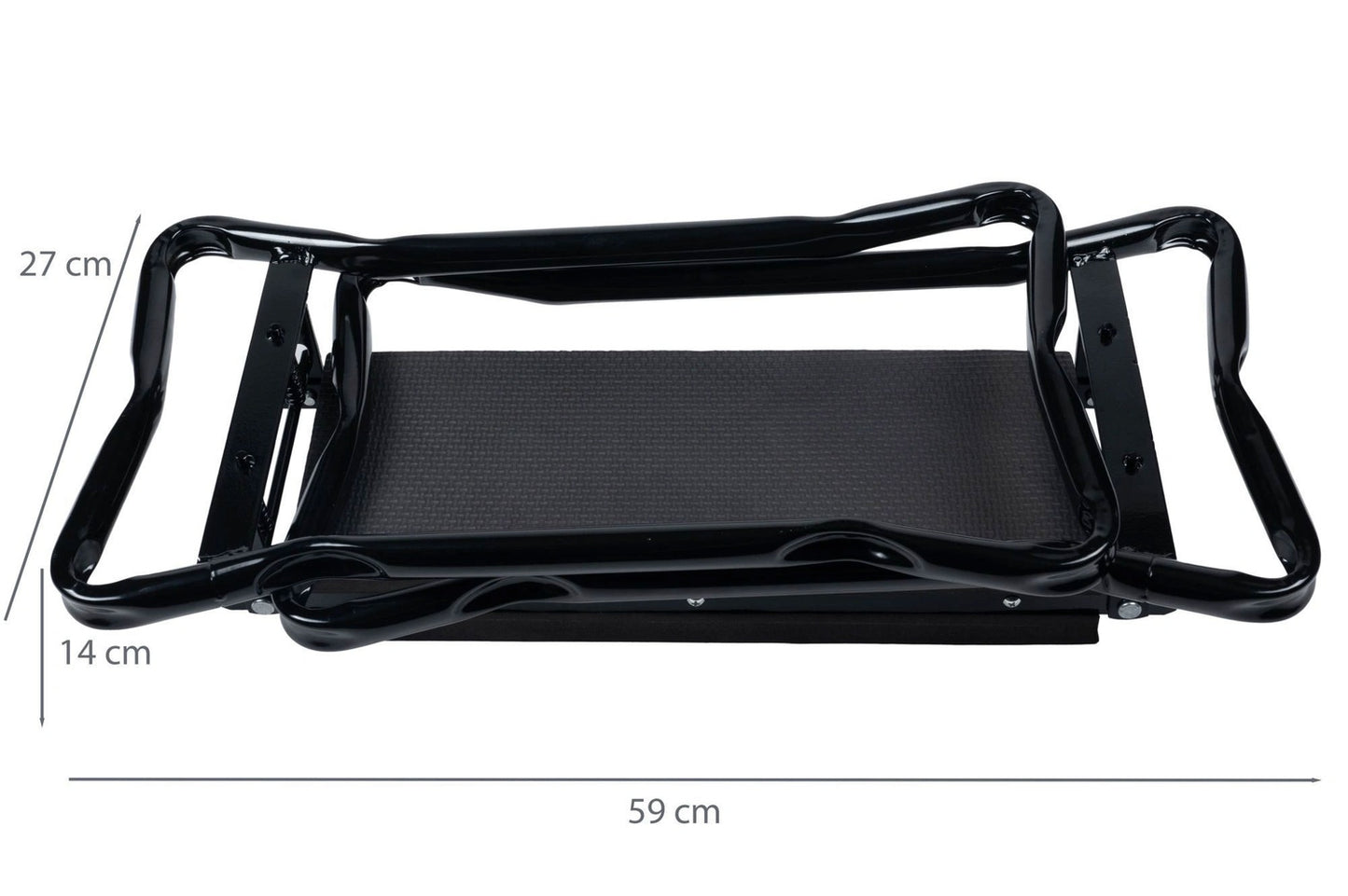 Foldable kneeling stool for gardening, tool belt, 2 organizers