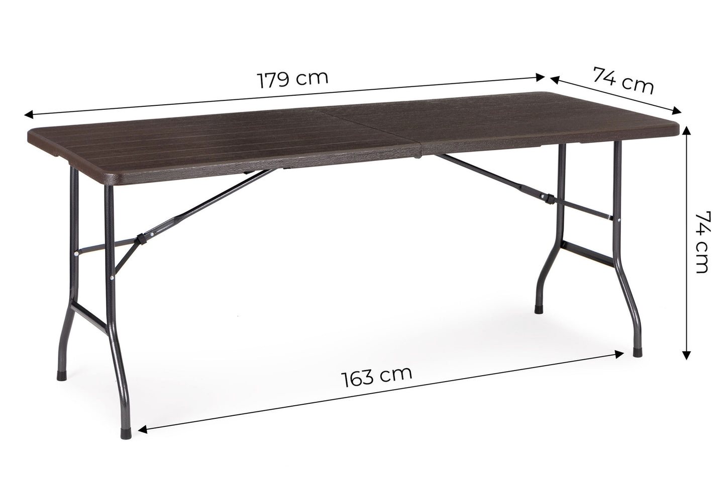 Folding garden banquet catering table 180cm