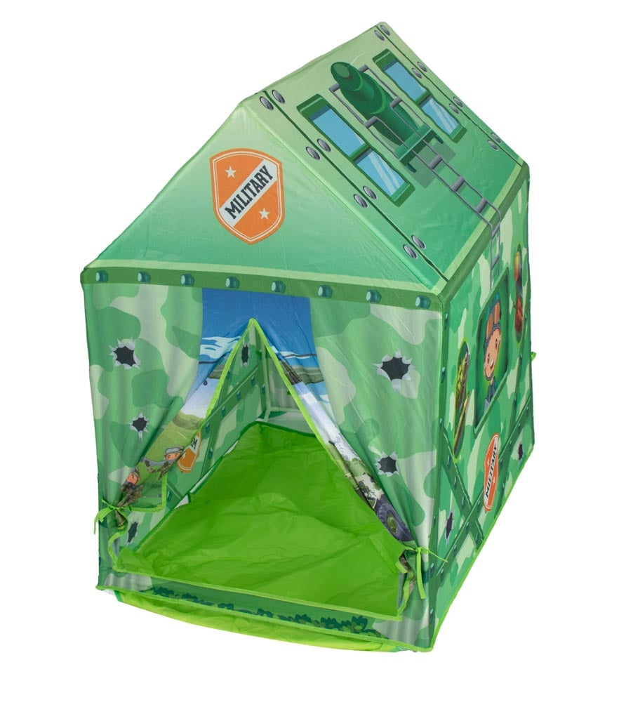 Folding house base play tent military 103cm