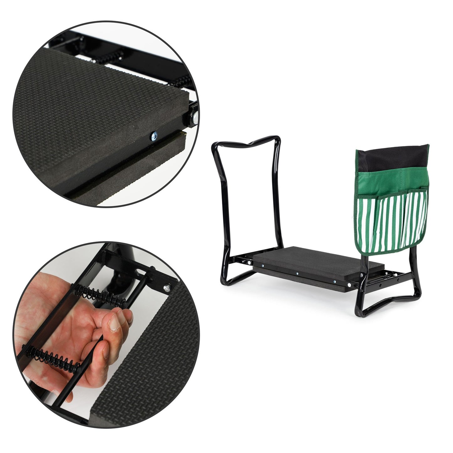 Folding kneeler - 2-in-1 garden stool