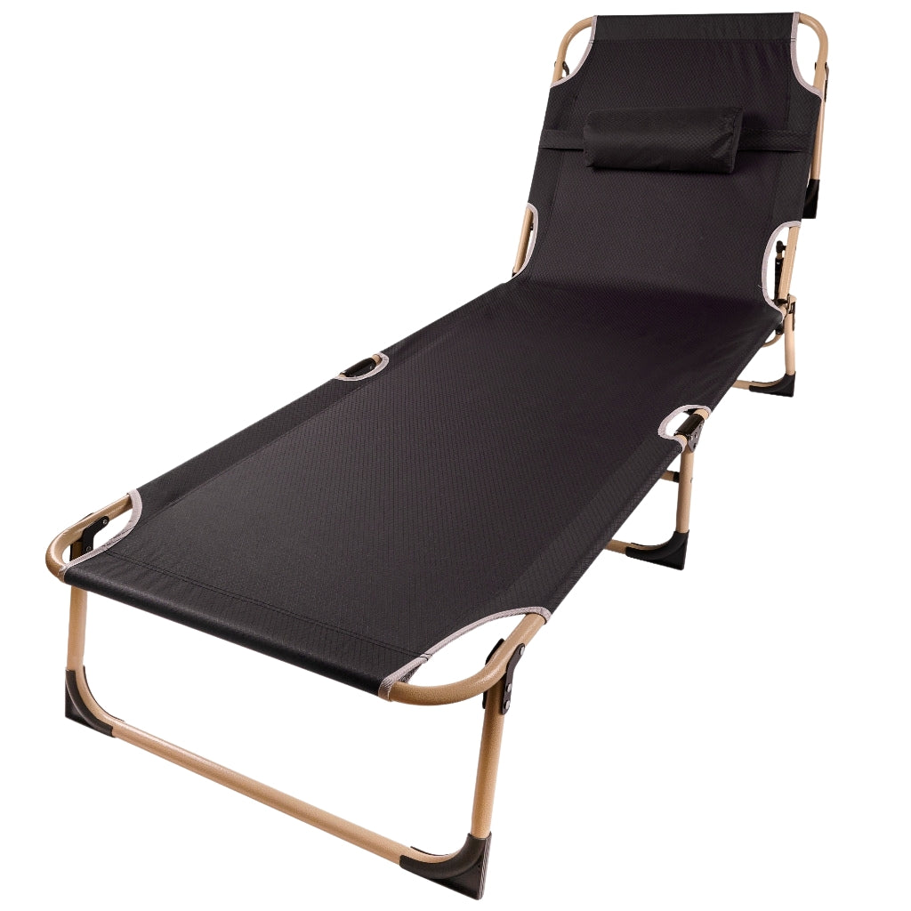 Folding tourist field bed canada grey