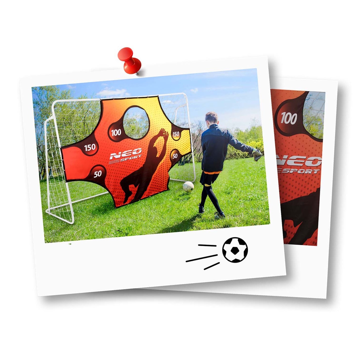 Football goal 300 x 200 x 90 cm NS-496