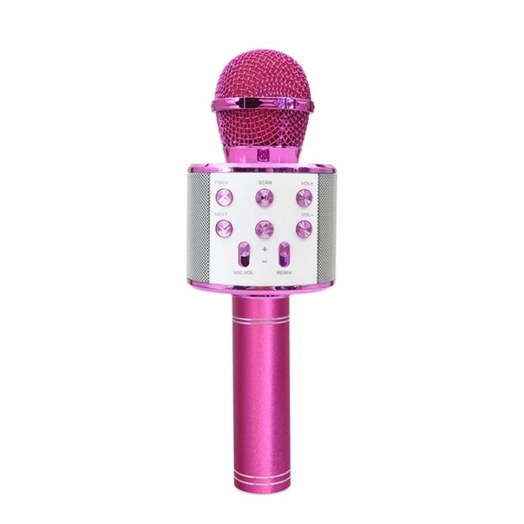 Forever-mikrofon med Bluetooth-högtalare – rosa