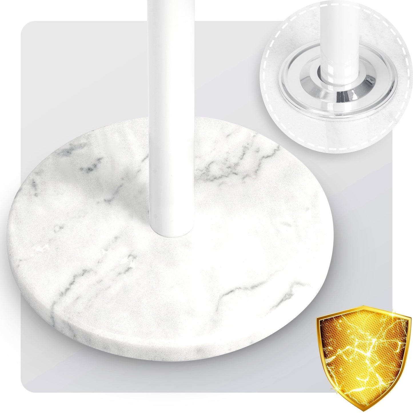 Freestanding clothes hanger with marble base Massido 684301