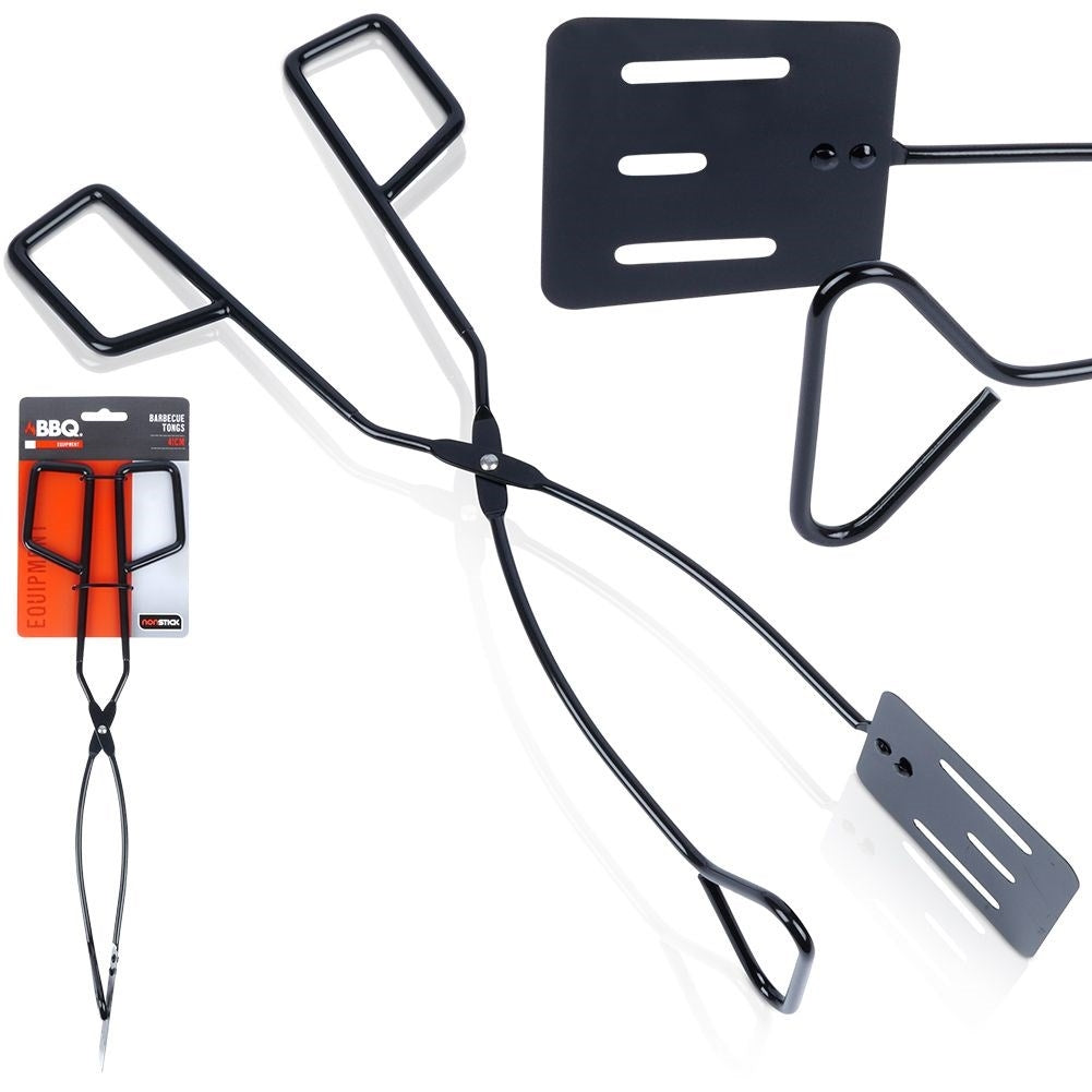 Frying and Grilling Tongs in Metal with Non-Stick Coating
