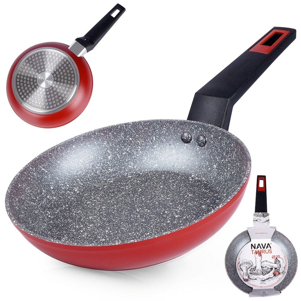 Frying pan: 5 layers, non-stick, for all stoves, dishwasher safe
