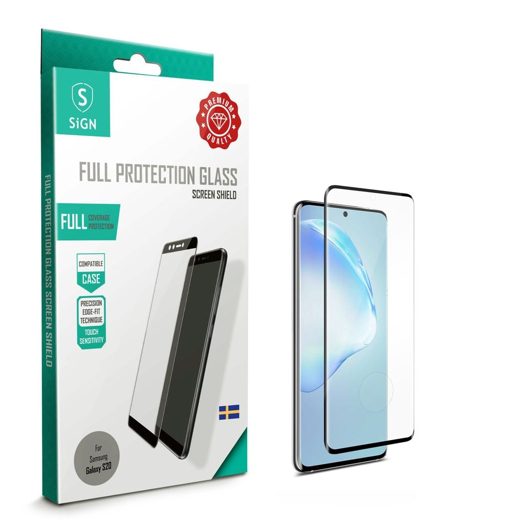 Full Screen Protector in Tempered Glass for Samsung Galaxy S20