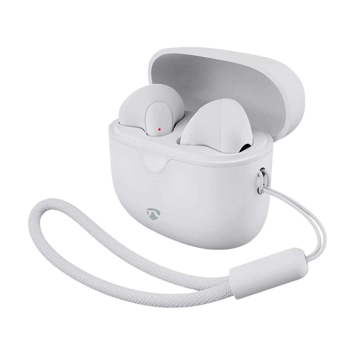 Fully Wireless Earphones | Bluetooth® | Maximum battery play time: 16 hrs | Touch Control | Charging case | Wireless charging case | Built-in microphone | Voice control support | White
