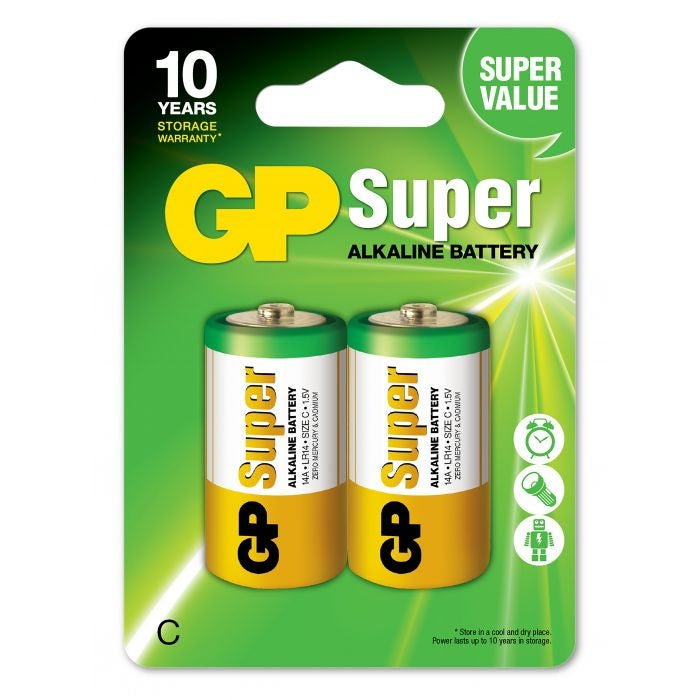 GP 14A-U2/ LR14/ C battery - 2 Pack