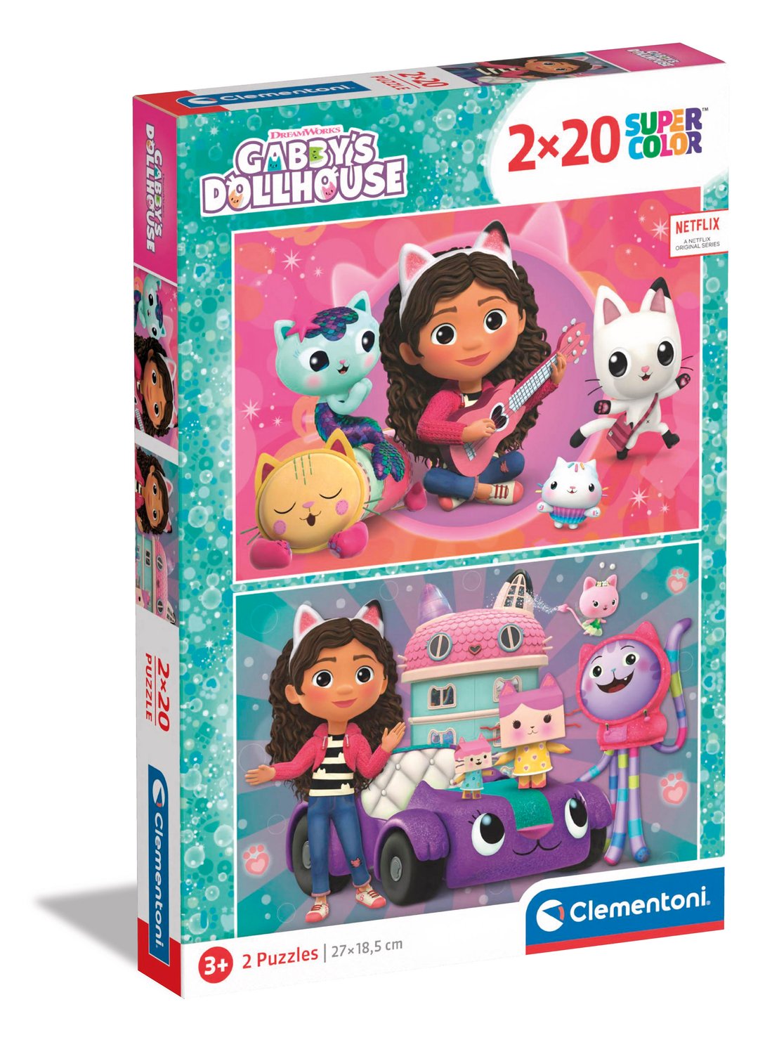 Gabby's Dollhouse 2x20 Piece Puzzles for Kids 3+