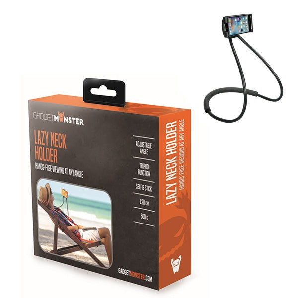 Gadgetmonster Lazy Neck Holder Mobile phone holder - Black