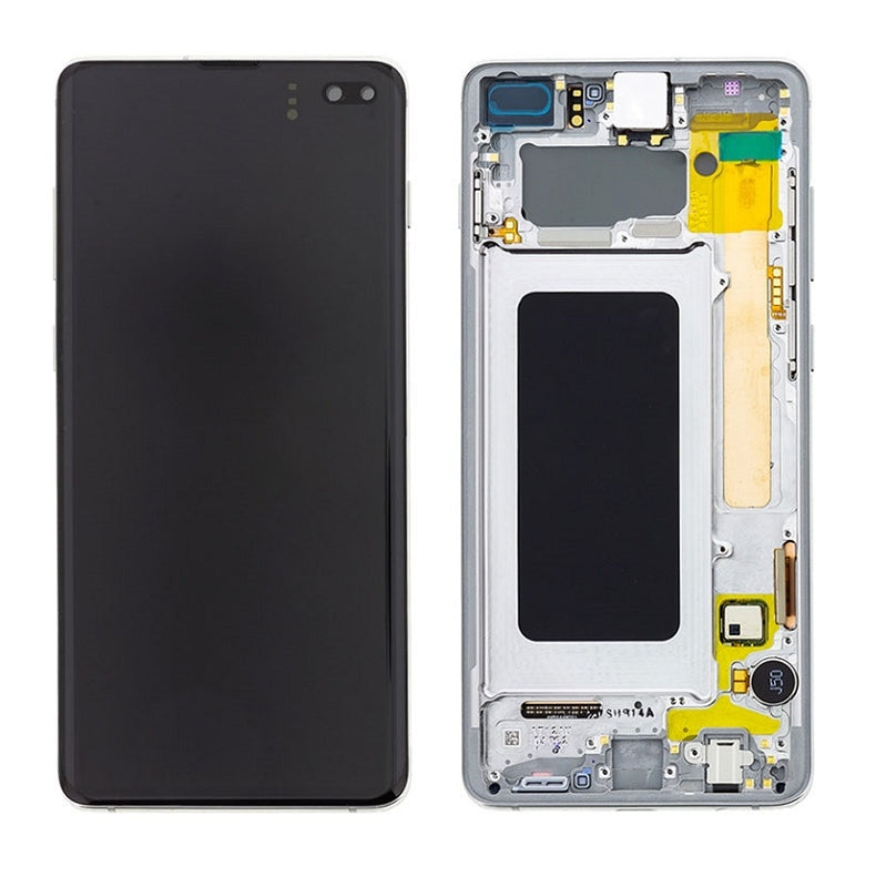 Galaxy S10 Plus-skärm – vit