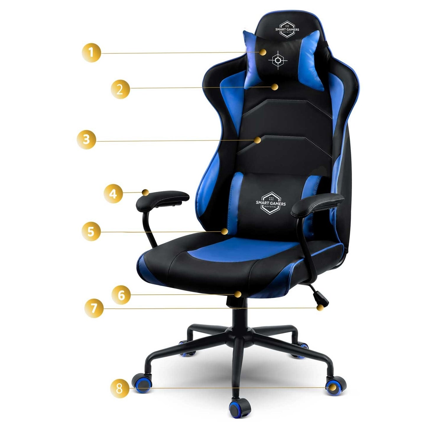 Gaming chair Sofotel Yasuo - Blue - 2591