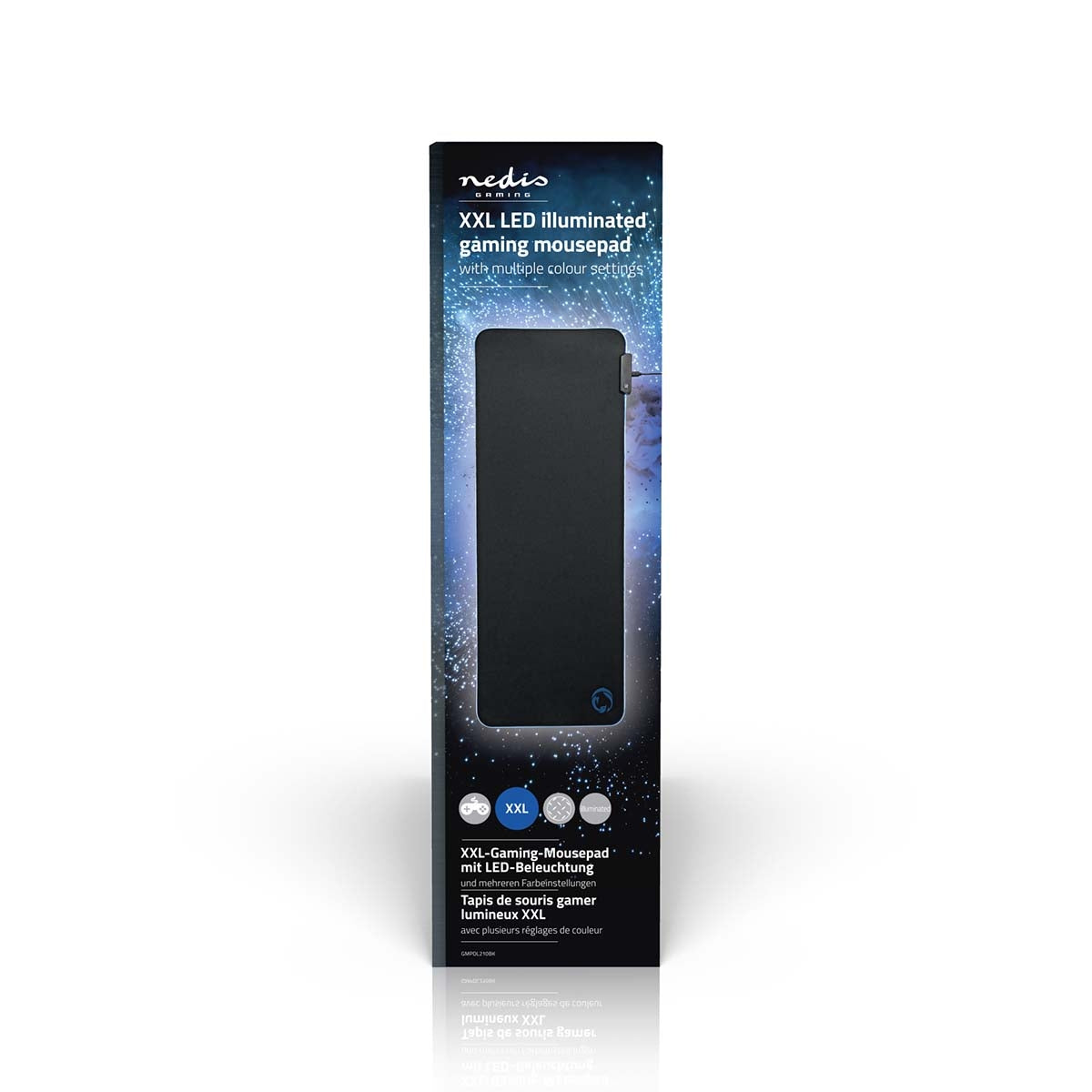 Gaming mouse pad | Rubber / Microfiber | Black