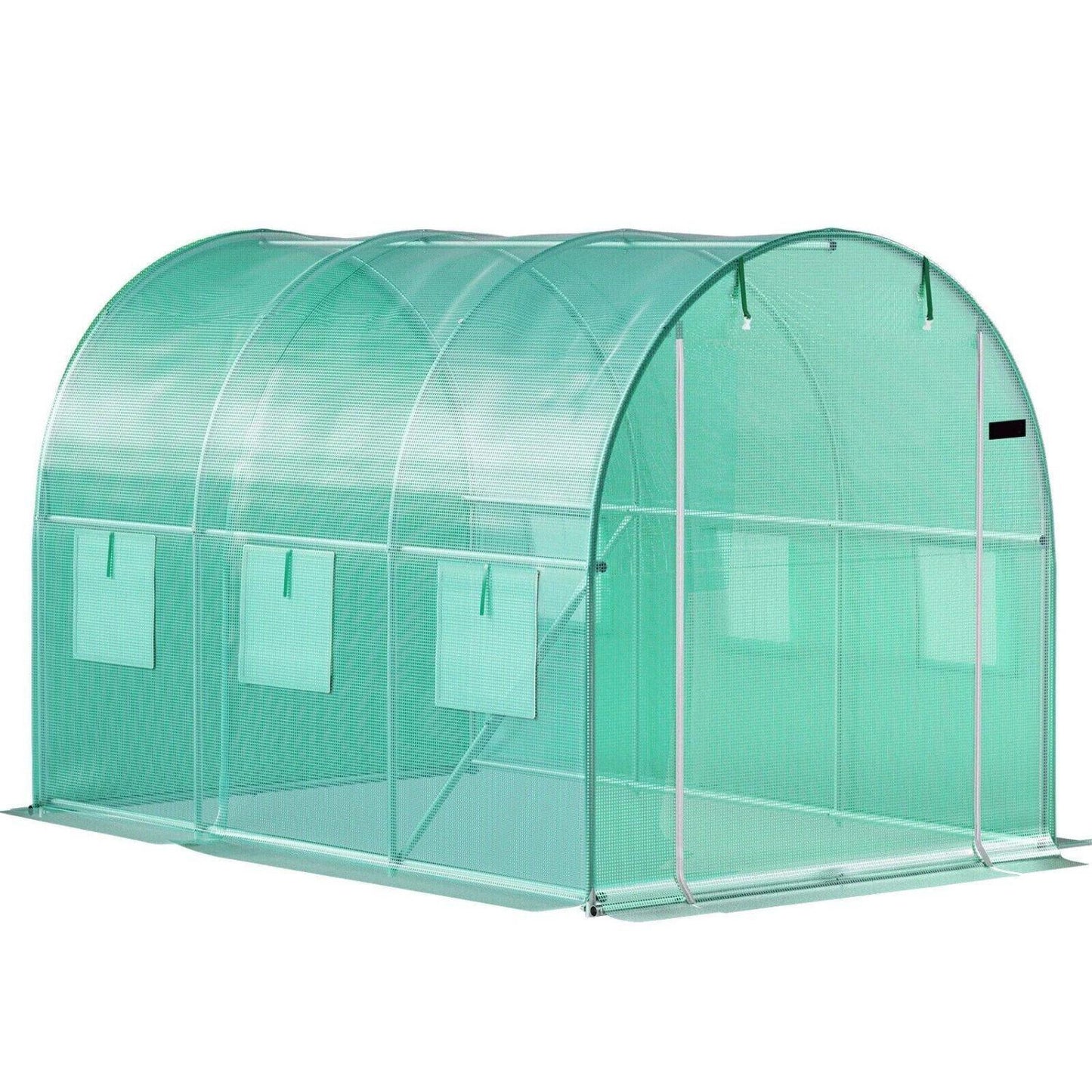 Garden Polytunnel 3x2x2m, Metal Frame, UV-Resistant Cover