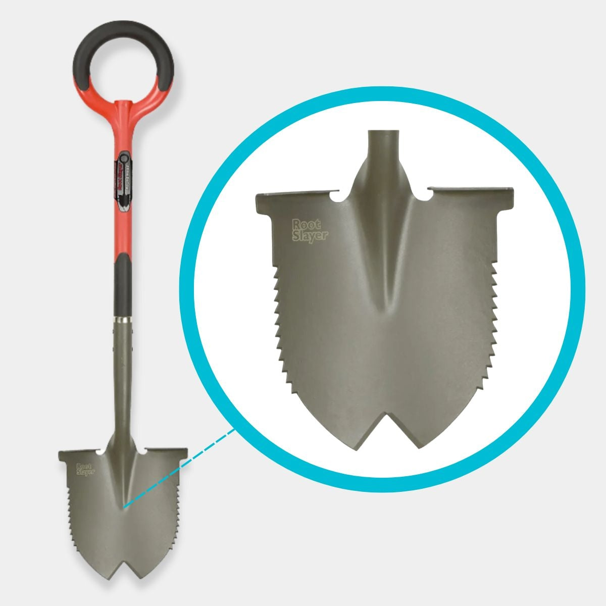 Garden Spade with Edged Blade and Footrest