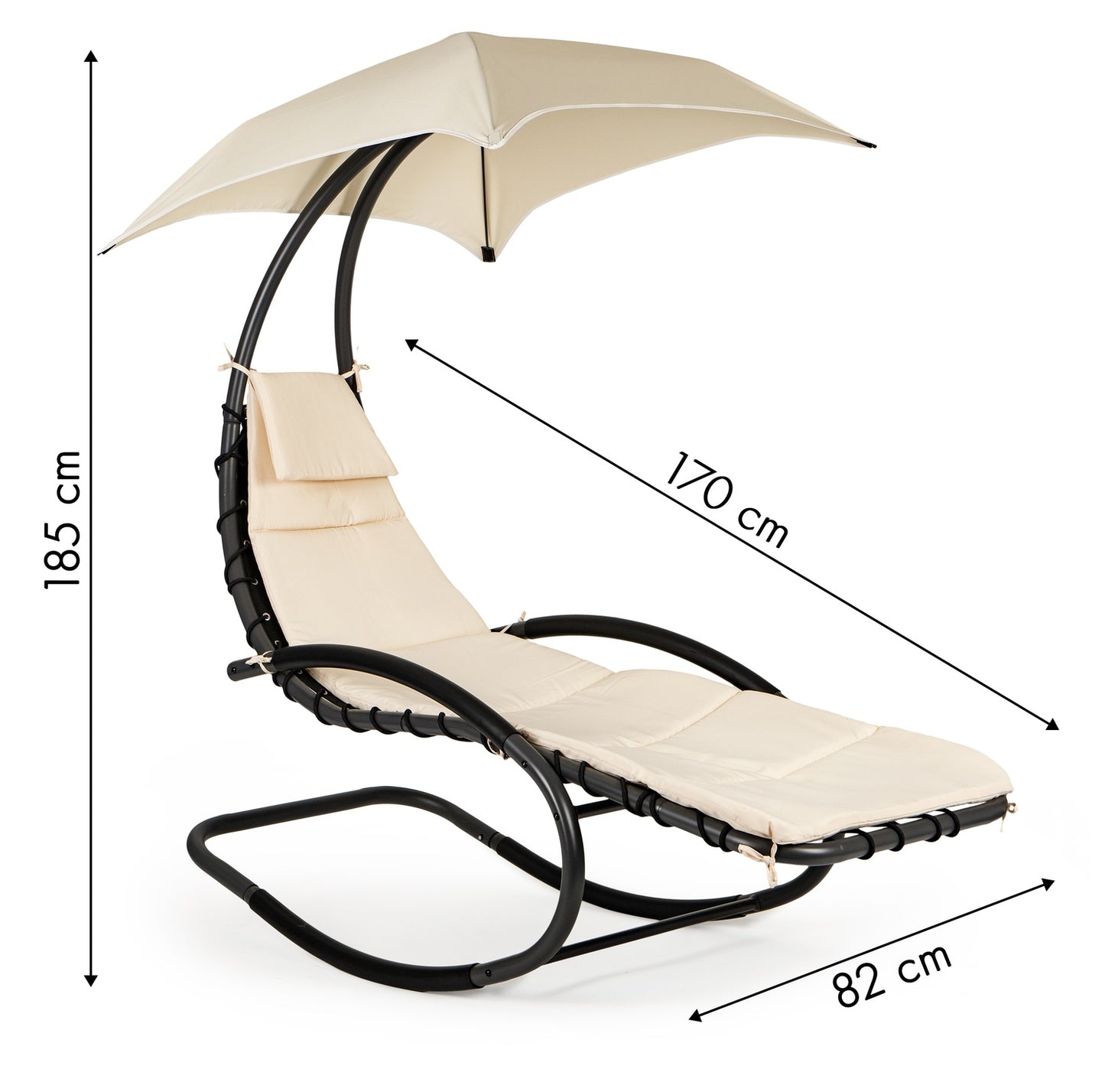 Garden armchair, deckchair, garden rocking lounger, hammock