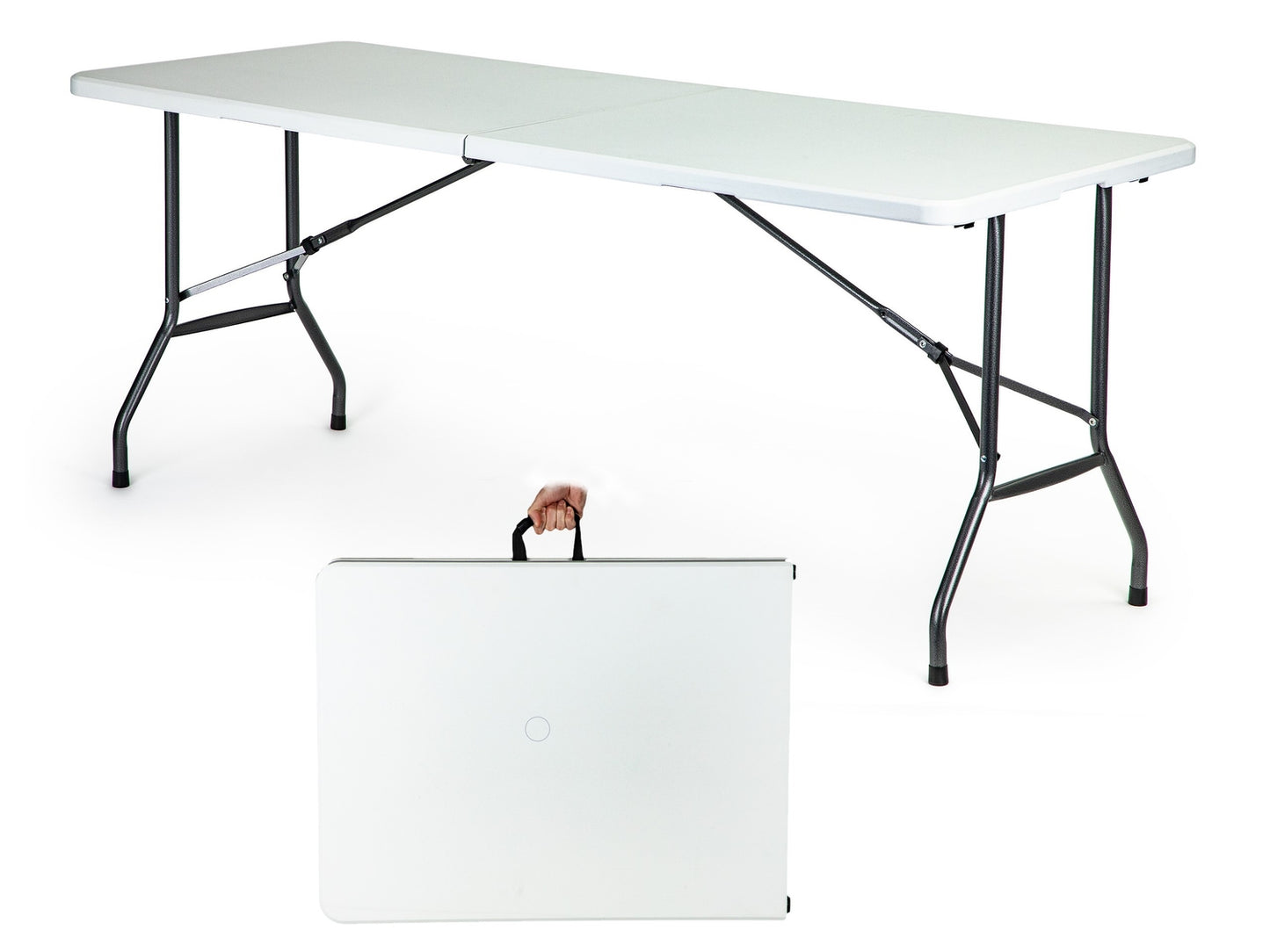 Garden banquet catering table, foldable 180
