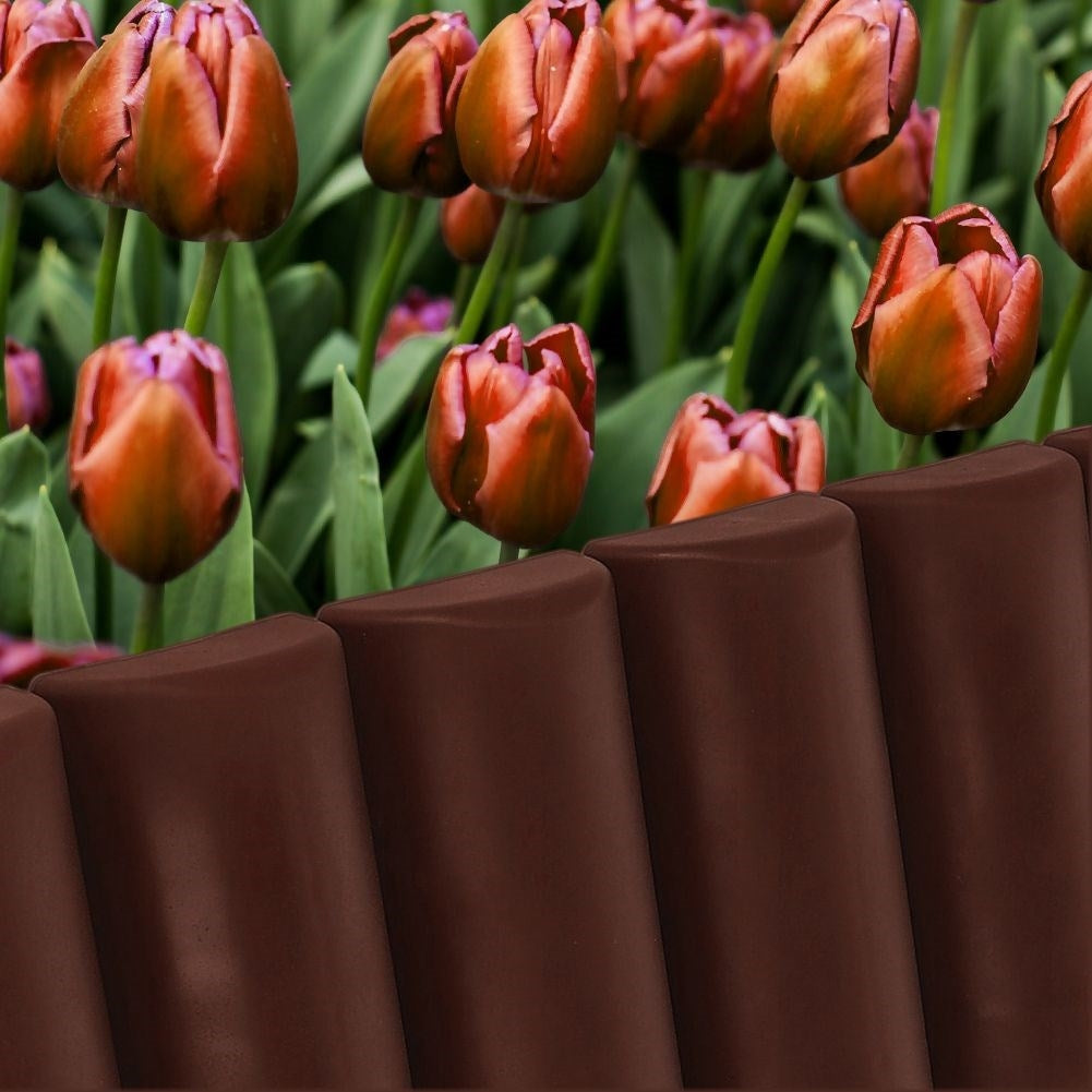 Garden edging 25 cm - Durable and brown for flower beds