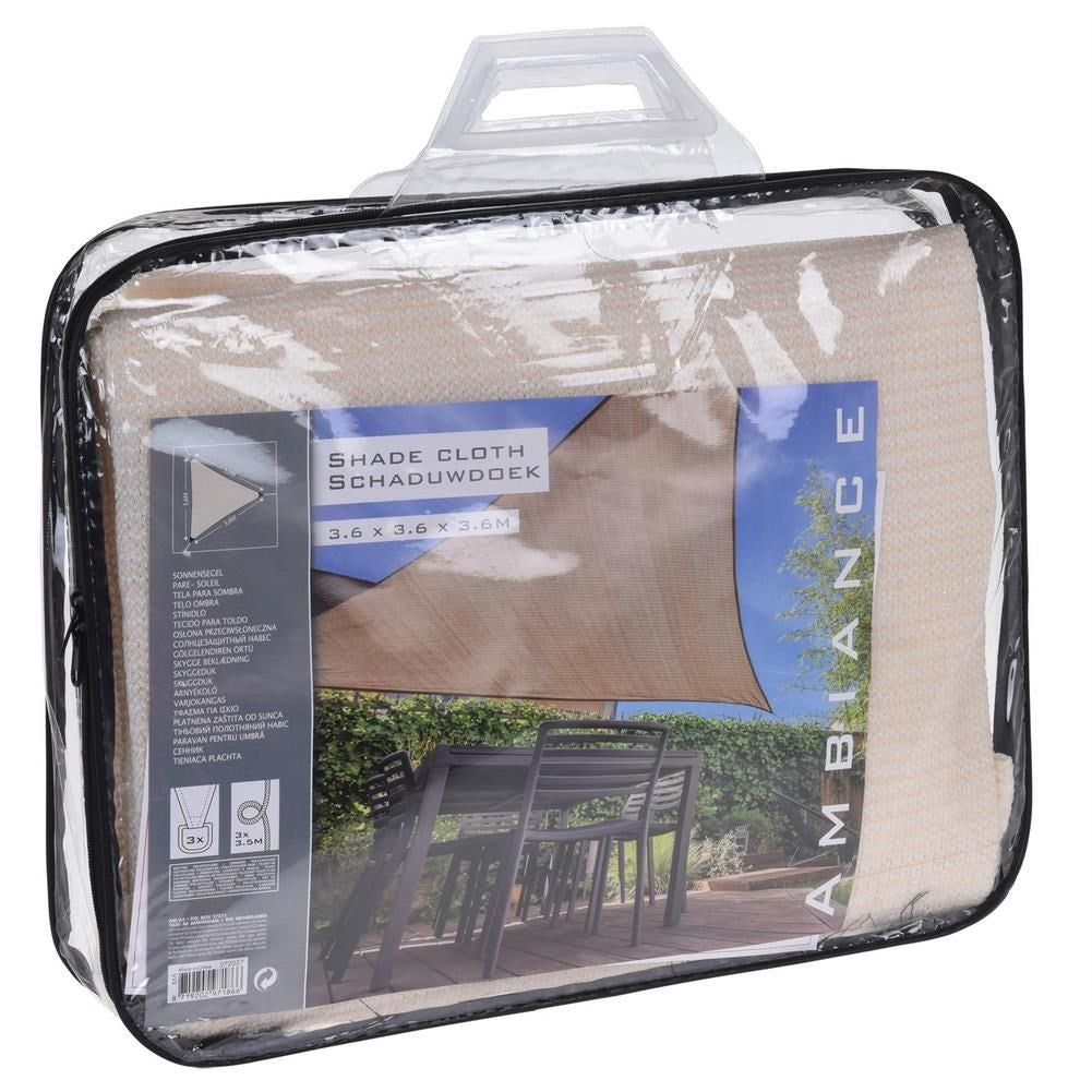 Garden sun sail cream 3.6 m