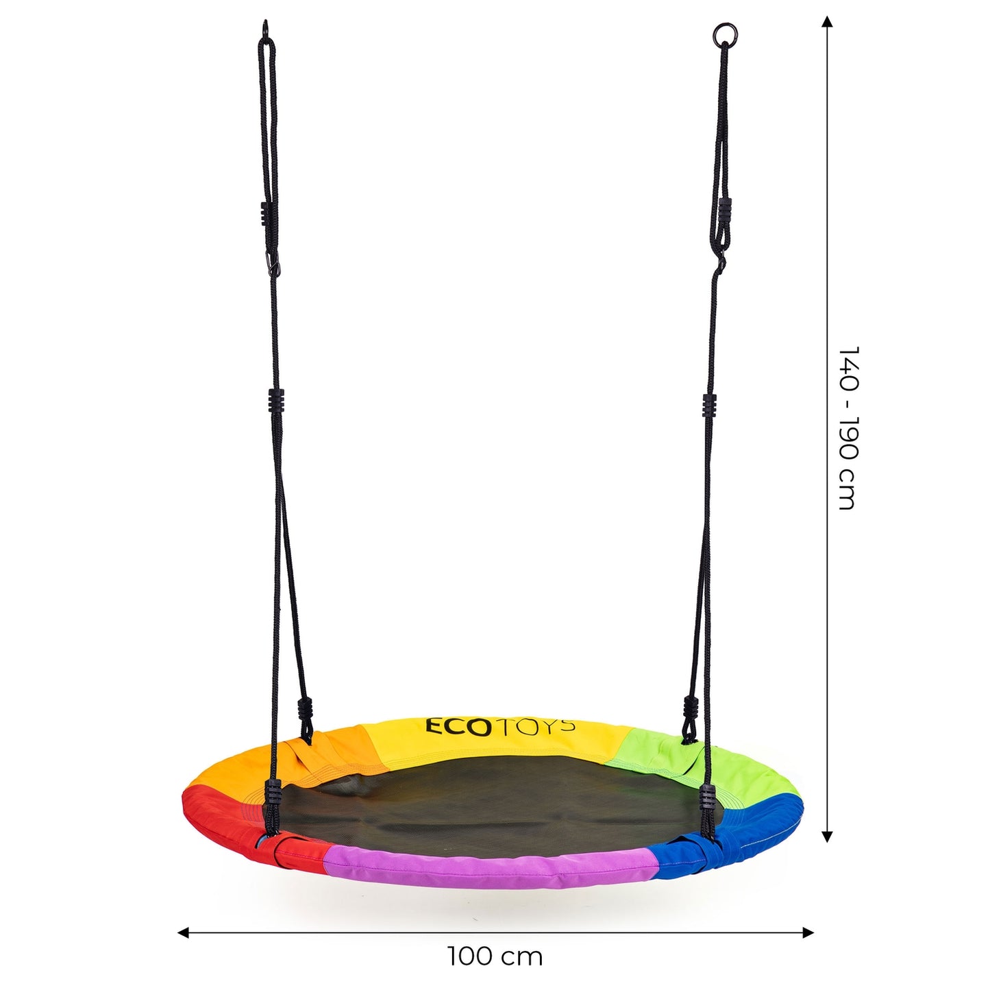 Garden swing, 100 cm, multicolor ECOTOYS