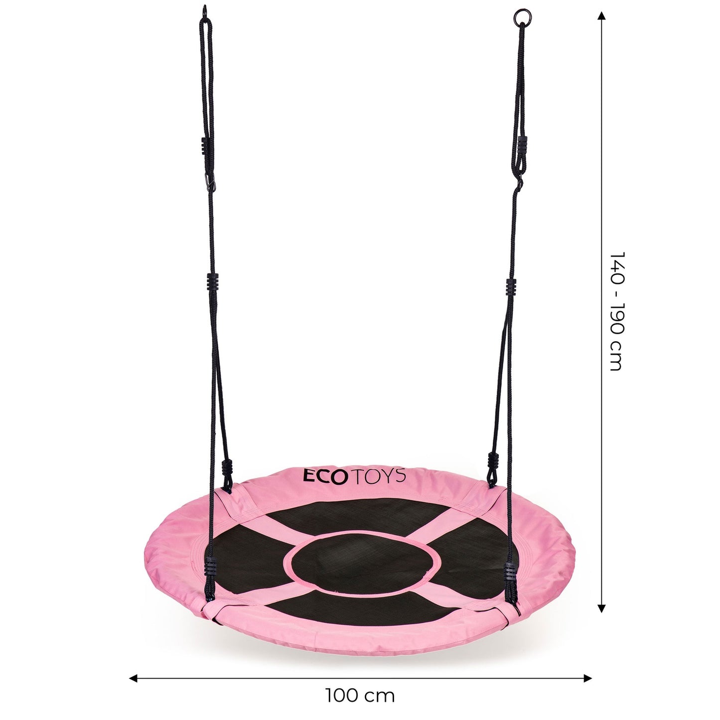 Garden swing, 100 cm, pink ECOTOYS