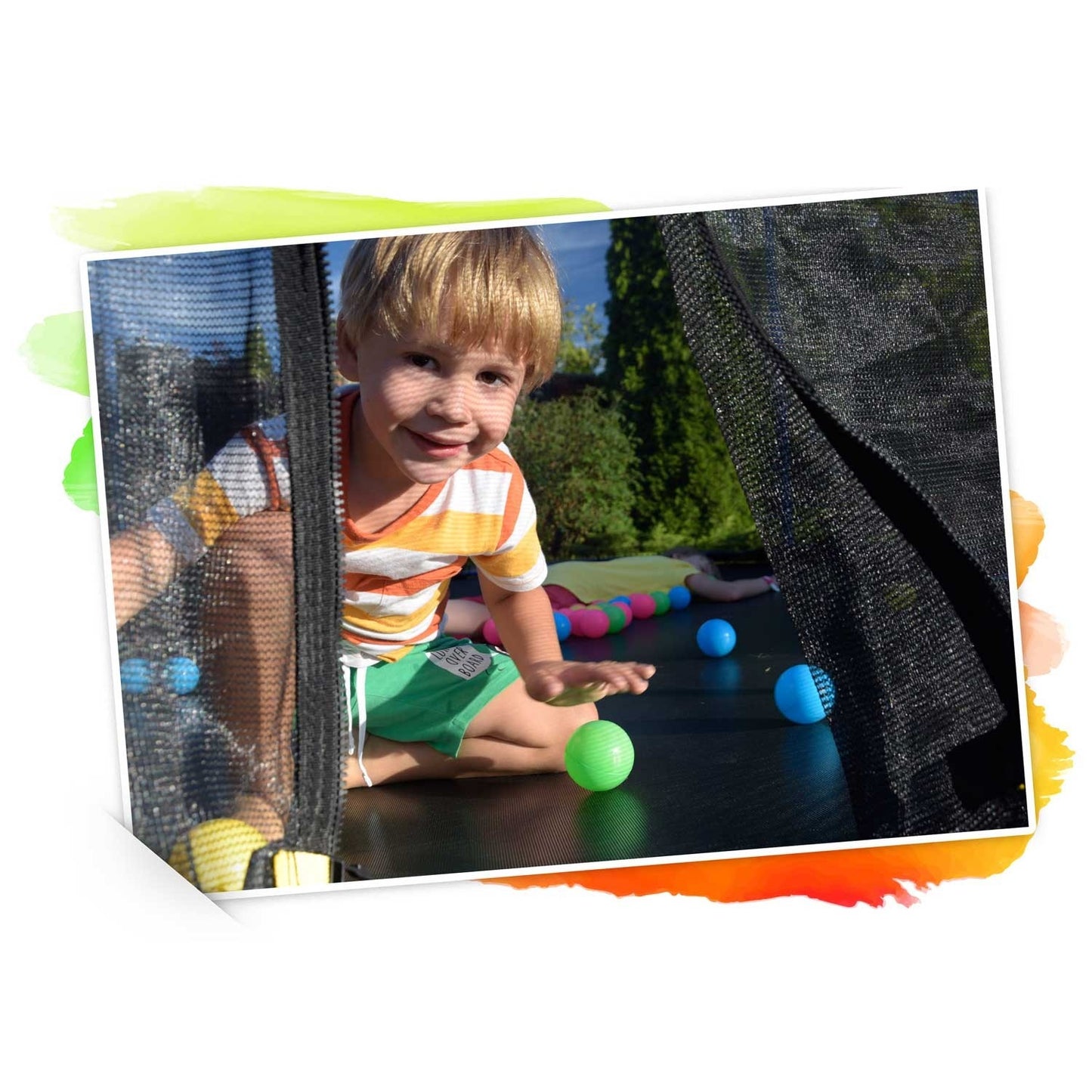 Garden trampoline 10ft/312cm with inner net and ladder Neo-Sport