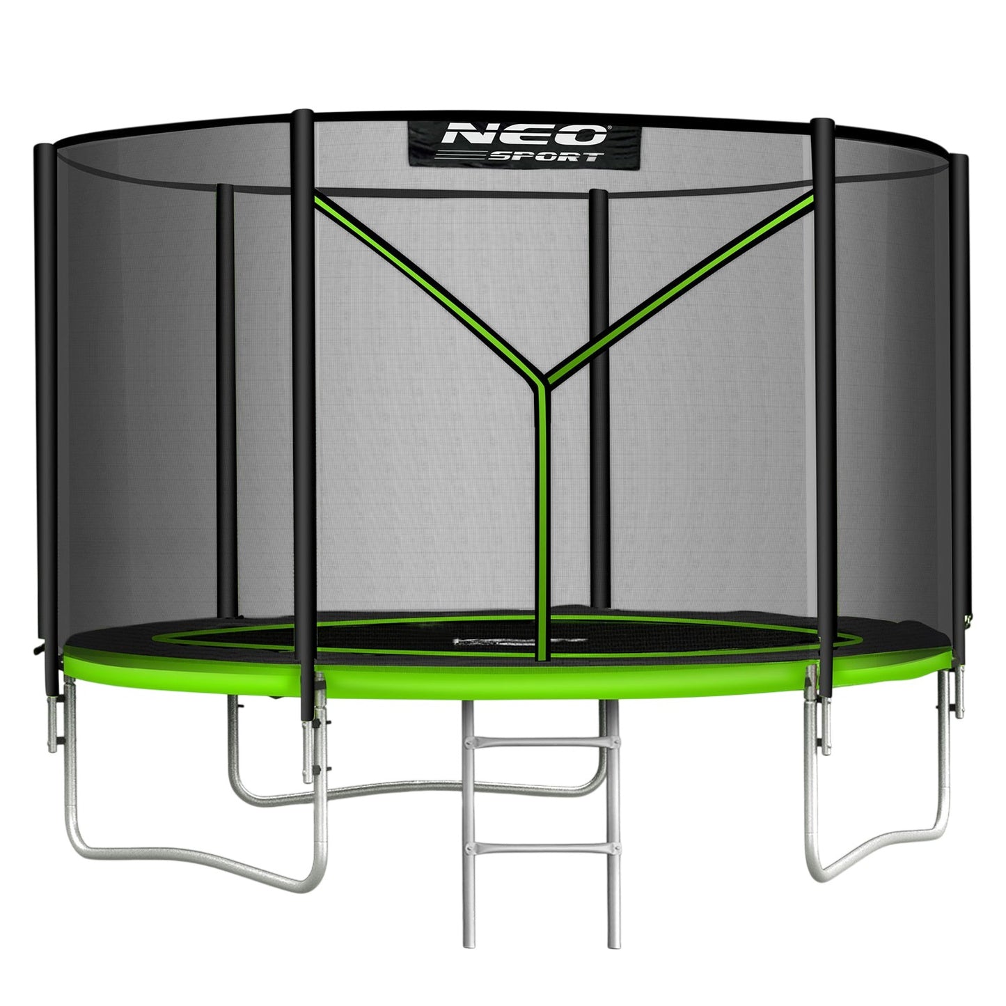 Garden trampoline 10ft/312cm with outdoor net and ladder Neo-Sport