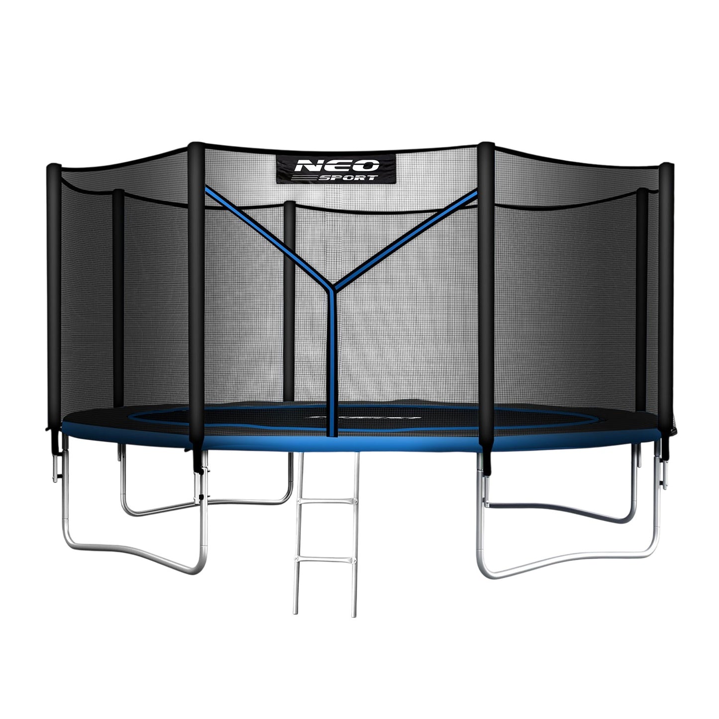 Garden trampoline 12ft/374cm with outdoor net and ladder Neo-Sport