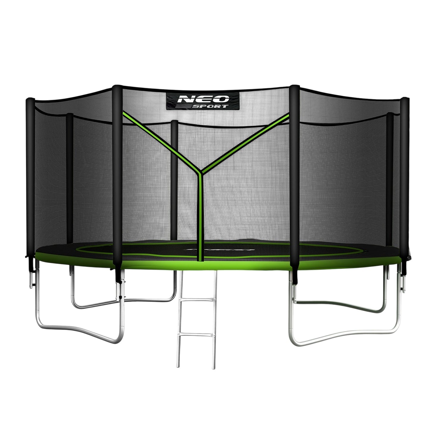 Garden trampoline 13ft/404cm with outdoor net and ladder Neo-Sport