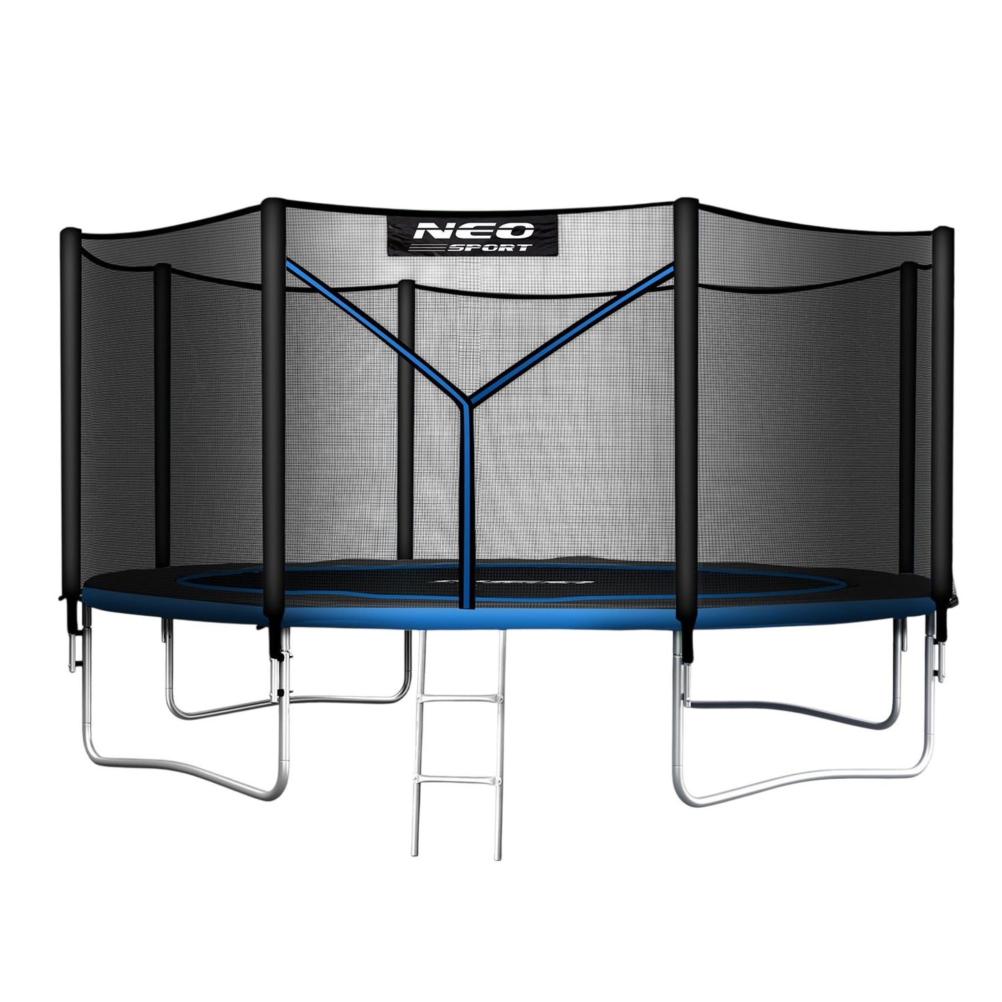 Garden trampoline 13ft/404cm with outdoor net and ladder Neo-Sport