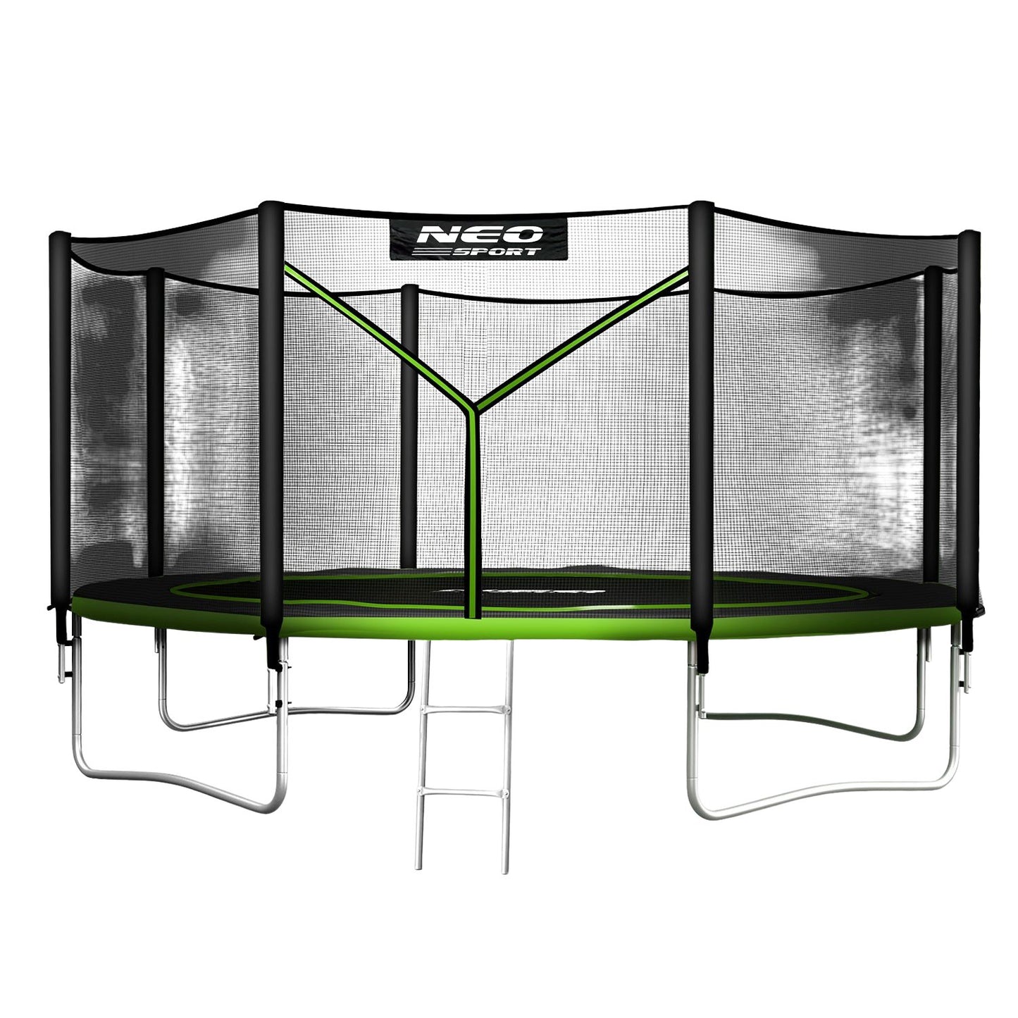 Garden trampoline 14ft/435cm with outdoor net and ladder Neo-Sport