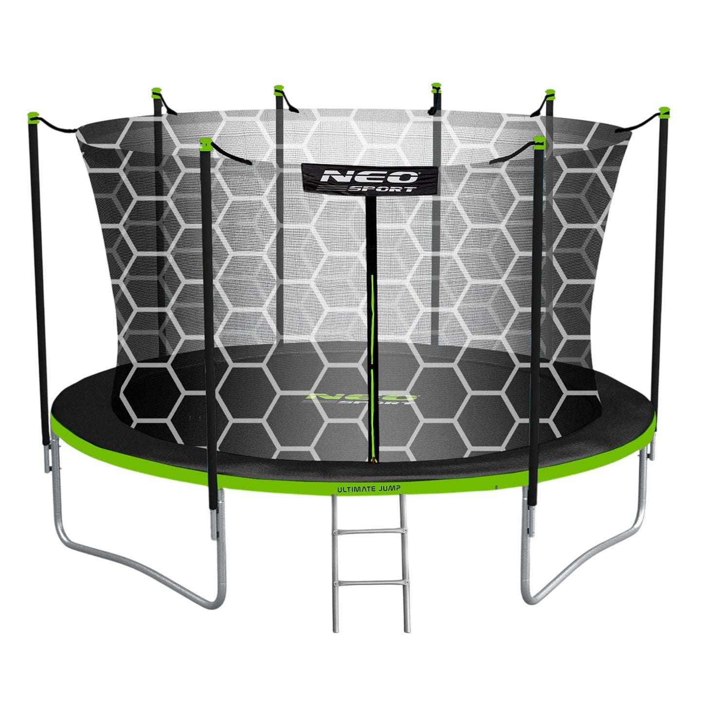 Garden trampoline 15ft/465cm with internal net and ladder Neo-Sport