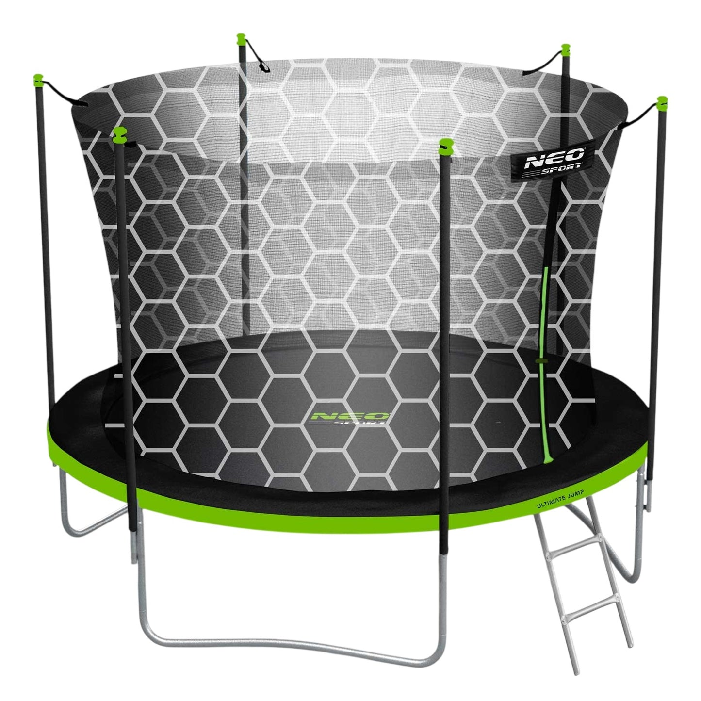 Garden trampoline 8ft/252cm with Inner Net and Ladder from Neo-Sport