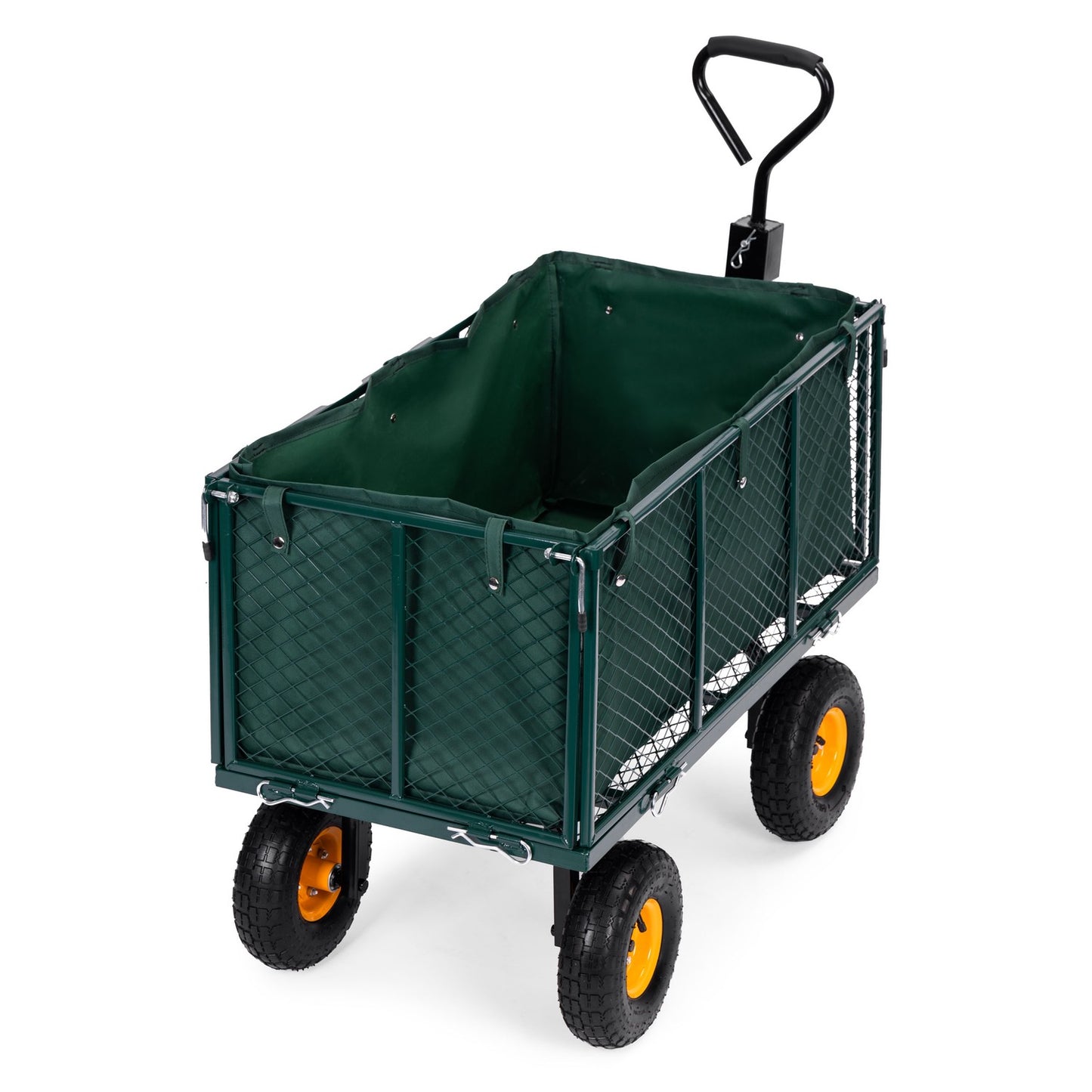 Garden transport cart, 400 kg, for tractor, opening side panels, large inflatable wheels, MultiGarden