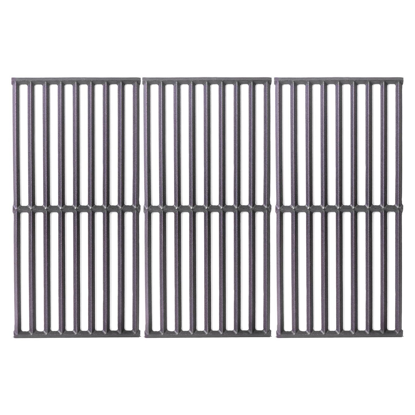 Gas Grill with Cast Iron Grate, 5 Burners, Lid & Thermometer