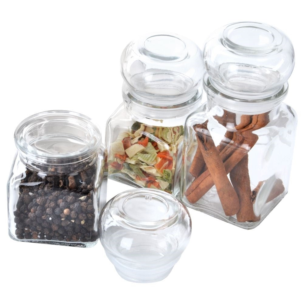 Glass Jar with Lid - Perfect Storage of Spices & Herbs