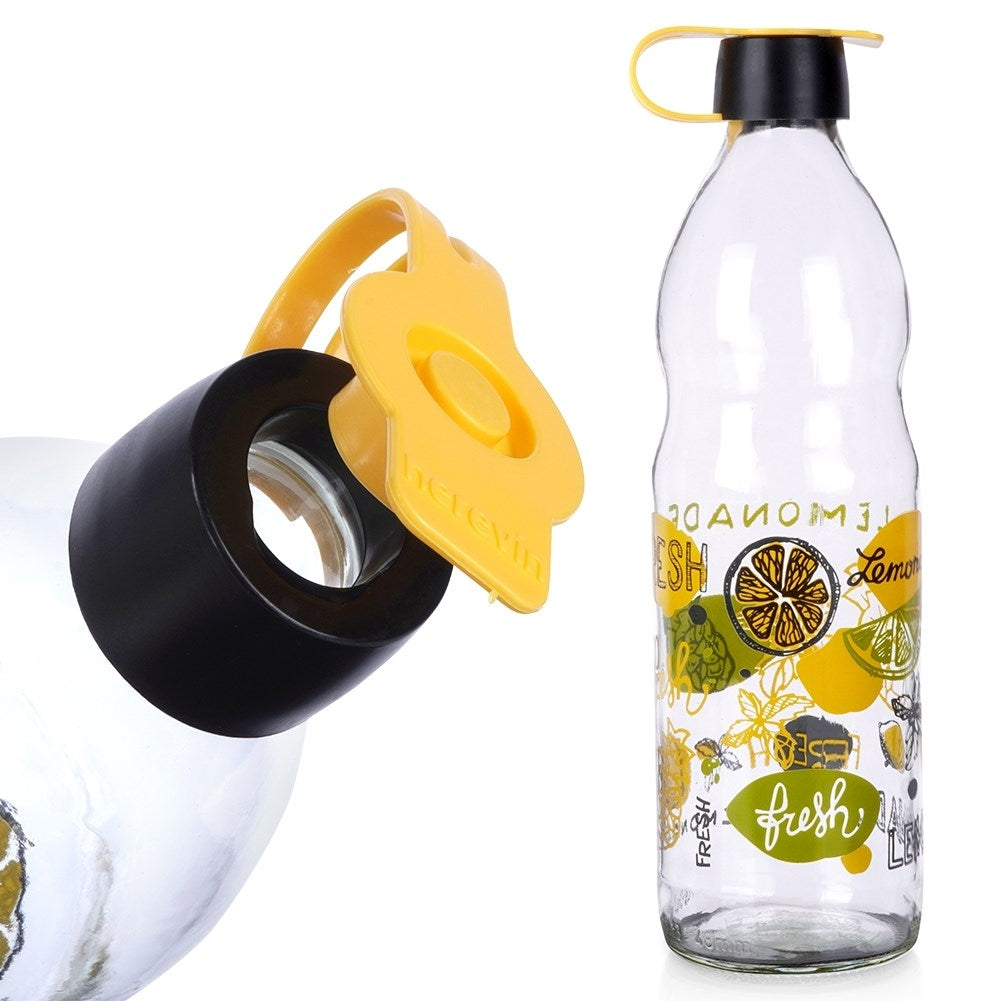 Glass bottle with Citrus motif - Perfect for Lemonade and Juice