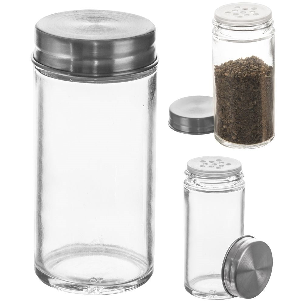 Glass container for spices 100 ml with dispenser