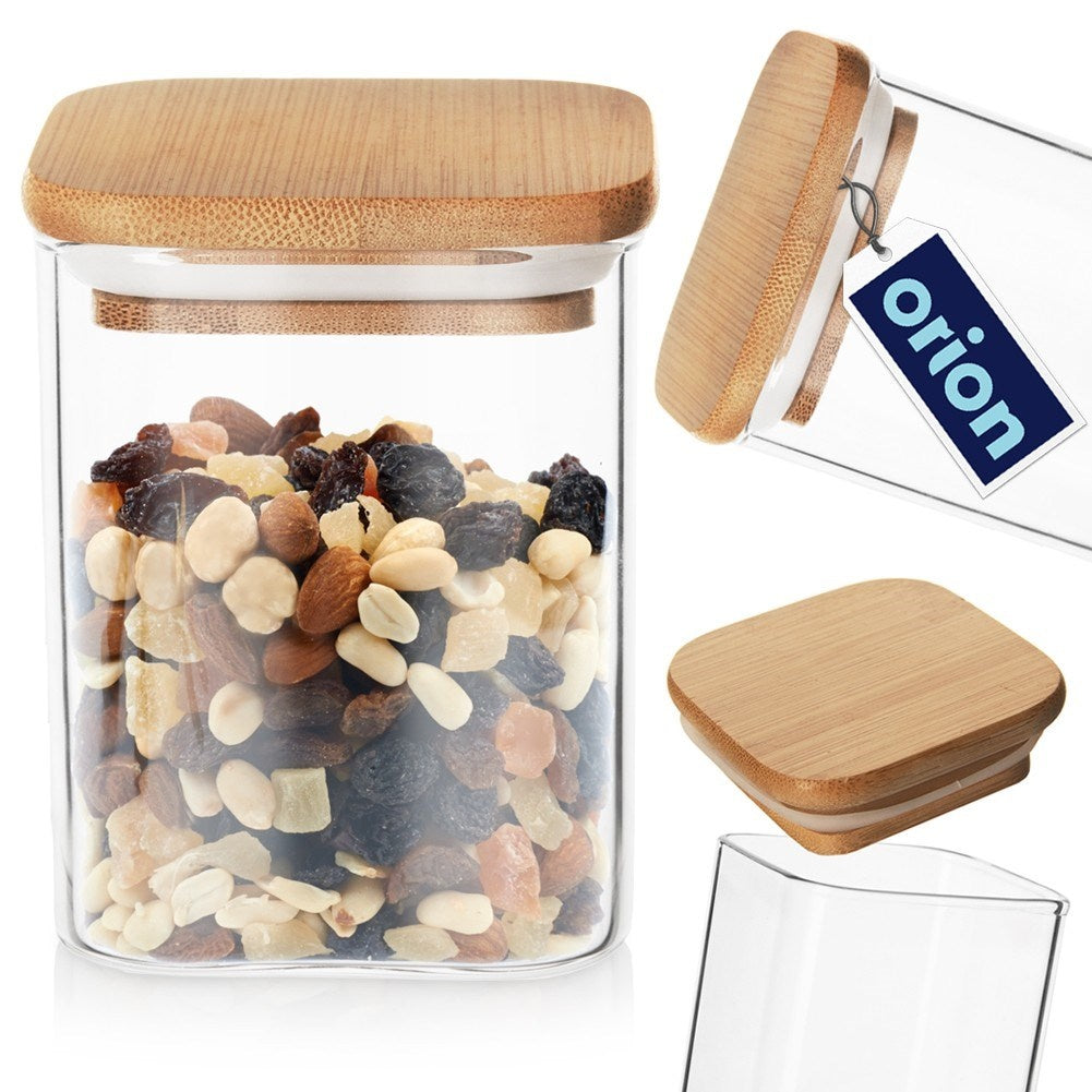Glass container with bamboo lid - Keep food fresh longer