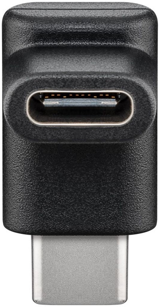 Goobay 90° USB-C to USB-C Adapter - Black