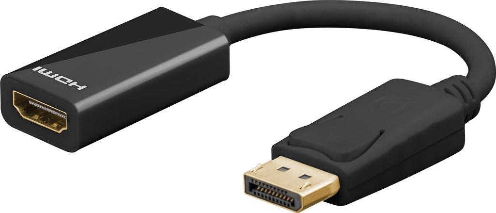 Goobay DisplayPort to HDMI Adapter 0.1 m - Black