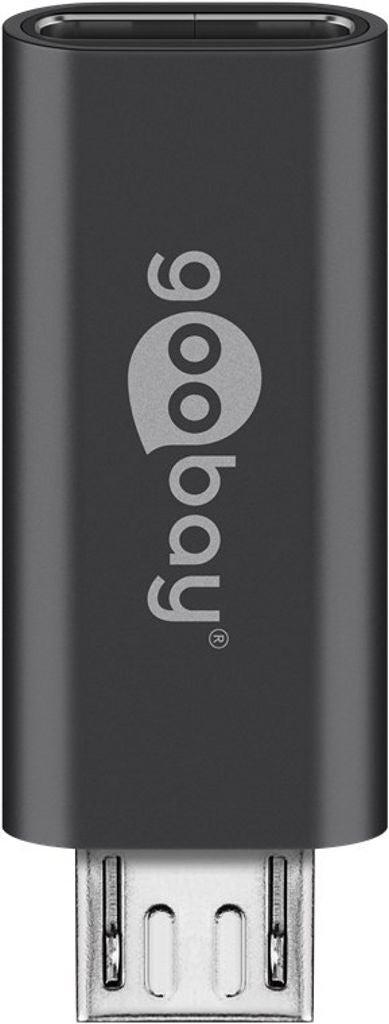 Goobay Micro-USB to USB-C OTG adapter - Grey