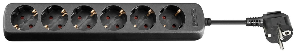Goobay Power socket 6xCEE 7/4, 16A, 5m - Black