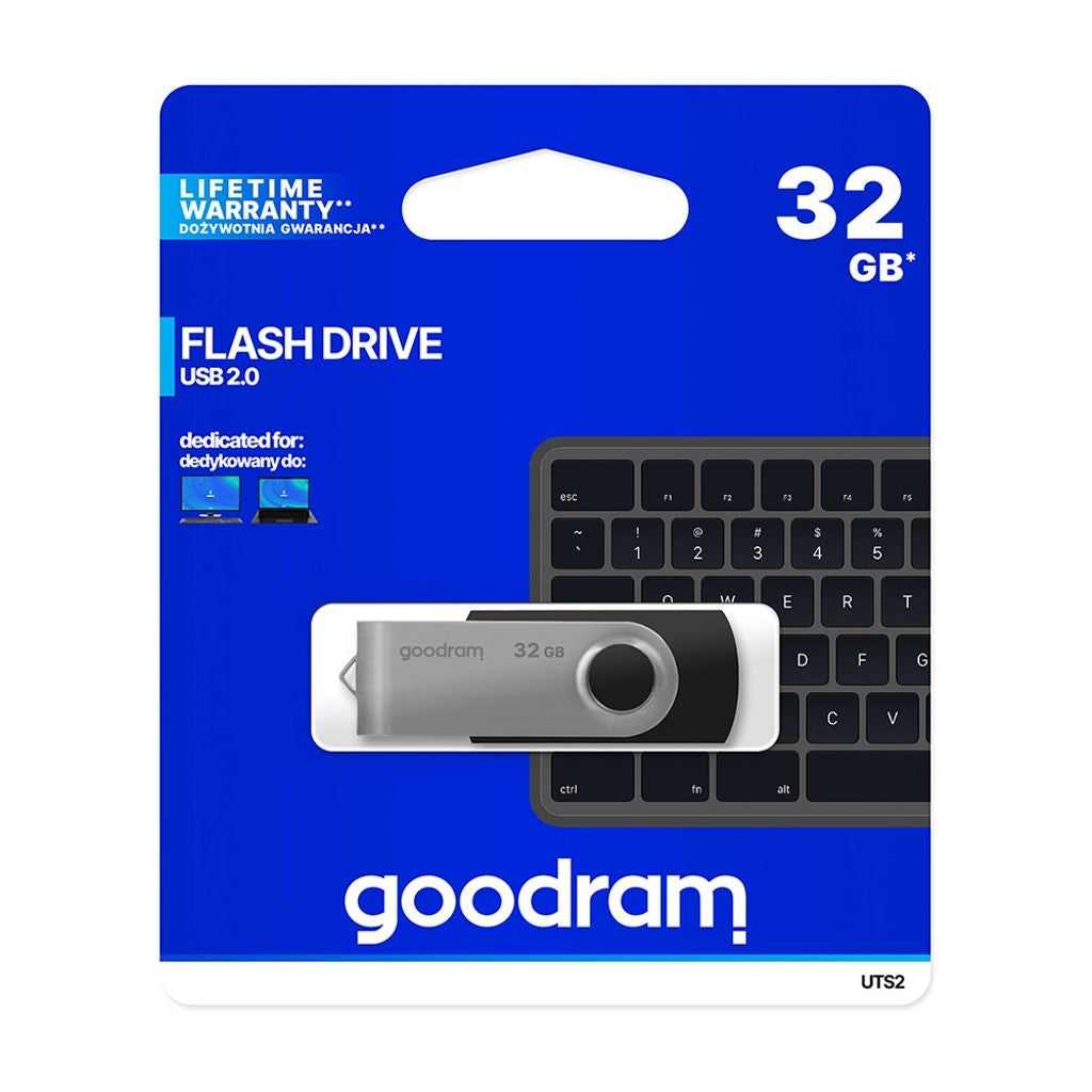 Goodram Twister Flash Drive USB 2.0 32GB - Black