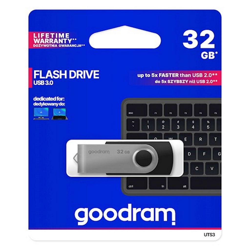Goodram Twister Flash Drive USB 3.0 32GB - Black