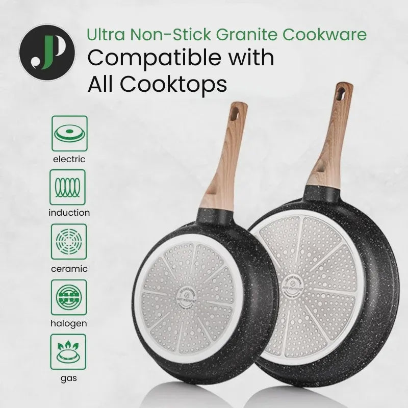 Granite Non-Stick 13-Piece Cookware Set – Induction Ready