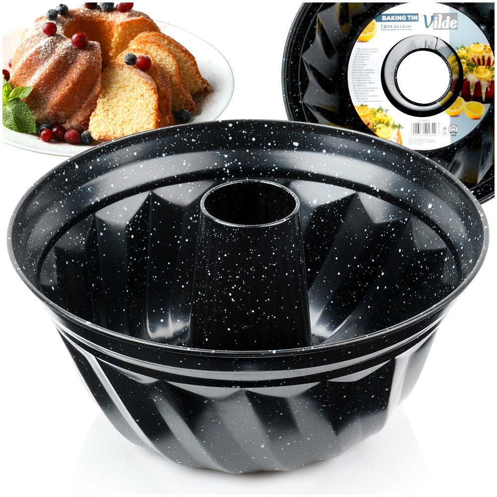 Granite cake tin with chimney 24.5 cm